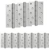 vidaXL Eņģe 16 gab. 125 x 75 x 13 mm Sudraba Tērauds