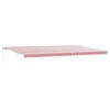 vidaXL Nolokāms markīze Sarkana un balta 600 &times; 350 cm