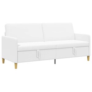 vidaXL Sofas ar uzglabā&scaron;anu Balts 192 x 78 x 87 cm Poliesters