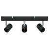 vidaXL Griestu prožektors Melns 38 x 6,5 x 11,5 cm Metāls