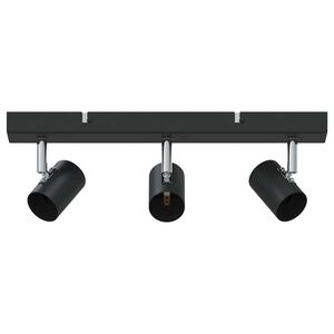 vidaXL Griestu prožektors Melns 38 x 6,5 x 11,5 cm Metāls