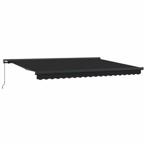 vidaXL izvelkama markīze, pelēka, 4x3 m, audums, alumīnijs