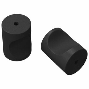 vidaXL Skapja rokturi 2 gab. Melna M4 x 12 mm Dzelzs
