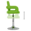 vidaXL bāra krēsls, zaļa mākslīgā āda