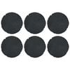 vidaXL Soļu Akmens 6 pcs Melns &Oslash; 45 x 1,8 cm Gumija