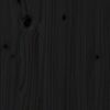 vidaXL gaiteņa sols, melns, 110x40x60 cm, priedes masīvkoks