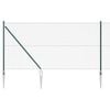 vidaXL Zaru žogs ar adatām 10 x 1 m PVC pārklāts tērauds Zaļa Tīkls