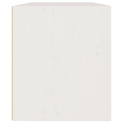 vidaXL sienas skapītis, balts, 60x30x35 cm, priedes masīvkoks