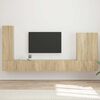 vidaXL Televizora sienas skapja komplekts 6 pcs Sonoma ozols