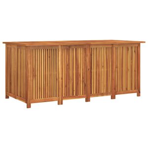 vidaXL dārza uzglabā&scaron;anas kaste, 200x80x75 cm, akācijas koks