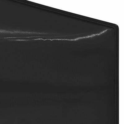 vidaXL saliekama nojume ar sienām, melna, 2x2 m