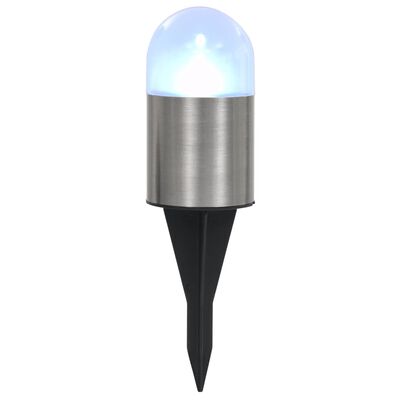 vidaXL solārās zemes lampas, 12 gab., LED, baltas