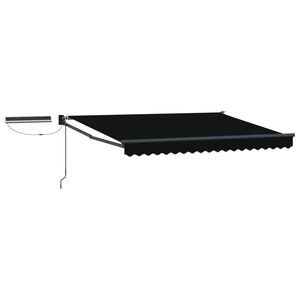 vidaXL Elektriska atvelkamā nojume Melns un Anthracite 3 x 2,5 m