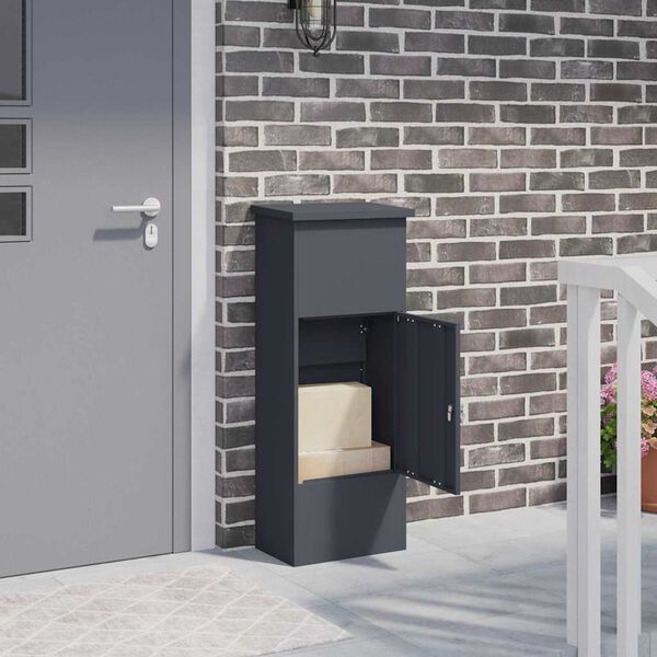 vidaXL Paku nodo&scaron;anas kaste Antracīts 44,5 x 29 x 110,5 cm Tērauds