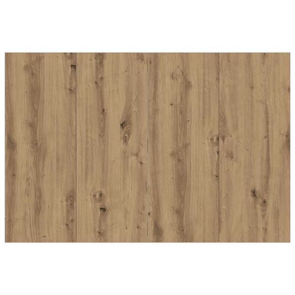 vidaXL gultas galvgalis, koka krāsa, 120x1,5x80 cm, inženierijas koks