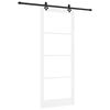 vidaXL Slīdo&scaron;ās durvis ORKDAL Balts un melns 93 x 232 cm