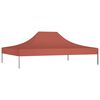 vidaXL dārza nojumes jumts, 4x3 m, sarkanbrūns, 270 g/m&sup2;