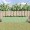 vidaXL Puķu kaste Pasteļa zaļa 195 x 100 x 45 cm Cinkots tērauds