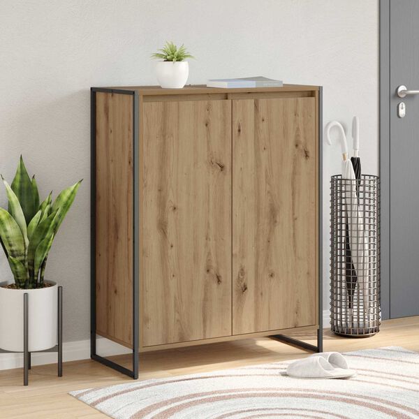 vidaXL Apavu skapis Mākslīgā ozola 79 x 36 x 100 cm Inženierijas koks