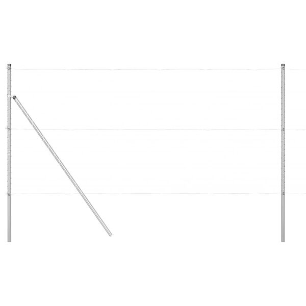 vidaXL Žoga āķis 13 pcs Sudraba Tērauds