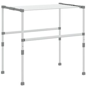 vidaXL veļas žāvētājs, 83x(50-55)x(40-85) cm, alumīnijs