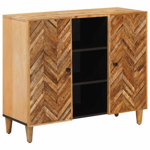 vidaXL Uzglabā&scaron;anas skapji Brūna 90 x 33,5 x 75 cm Cieta mango koksne