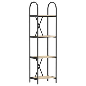 vidaXL Grāmatu plaukts 4 līmeņi 40 x 30 x 146 cm Inženierijas koks