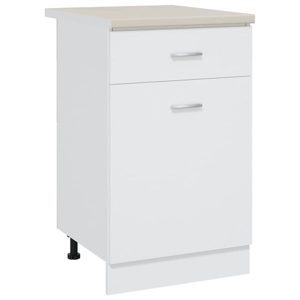 vidaXL virtuves galda virsma, krēmkrāsas, 50x60x2,8 cm, skaidu plāksne