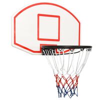 vidaXL basketbola vairogs, balts, 71x45x2 cm, polietilēns