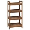 vidaXL Vannas istabas plaukts Dabiska 45 x 30 x 97 cm Ciets tek&scaron;a koks