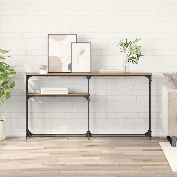 vidaXL Konsolesgalds Artisānā ozols 145 x 22,5 x 75 cm