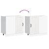 vidaXL virtuves apak&scaron;ējais skapis "Lucca" White Engineered Wood