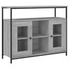 vidaXL kumode, pelēka ozolkoka, 100x35x80 cm, inženierijas koks