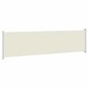 vidaXL izvelkama sānu markīze, krēmkrāsas, 600x160 cm