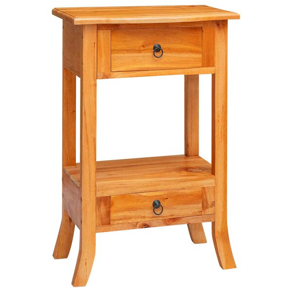 vidaXL Konsoles galds Dabiska 50,5 x 30 x 75,5 cm Cieta mahagona koks