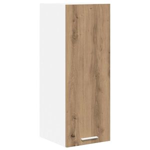 vidaXL Piekarams skapītis Amatnieka ozols un balts 30 x 31 x 80 cm