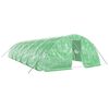 vidaXL siltumnīca ar tērauda rāmi, zaļa, 60 m&sup2;, 12x5x2,3 m