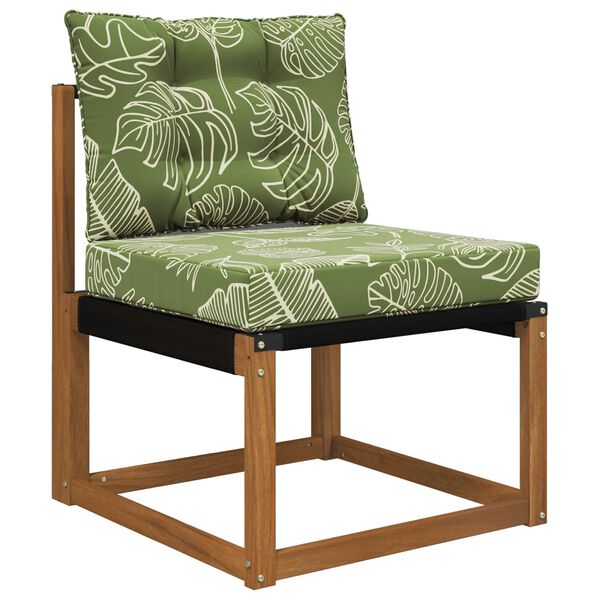 vidaXL Āra dīvāna spilvens 2 pcs Lapu dizains Poliesters