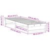 vidaXL Gultas rāmis Balts 80 x 210 cm Ciets priedes koks
