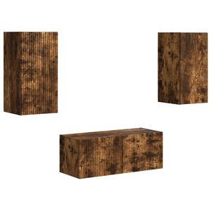 vidaXL TV skapī&scaron;u komplekts 6 pcs Dūmaka ozols Inženierijas koks