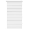 vidaXL zebras žalūzijas, 70,9x120 cm, audums, platums 66,7 cm, baltas
