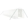 vidaXL siltumnīca ar tērauda rāmi, balta, 24 m&sup2;, 12x2x2 m