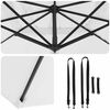 vidaXL Roma Parasol Bēša 286 x 285 x 265 cm Poliesters un alumīnijs