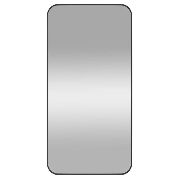 vidaXL sienas spogulis, melns, 40x80 cm, taisnstūra