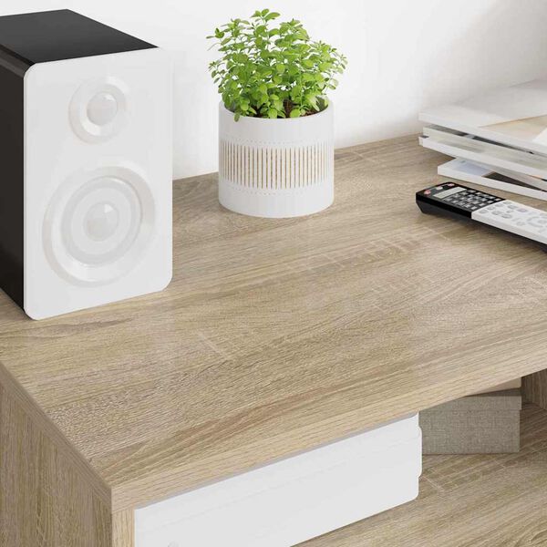 vidaXL Televizora skapī&scaron;a ar atvilktni Sonoma ozols 100 x 48 x 43 cm