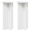 vidaXL Augu statīvs 2 pcs Spīdīgi balts 40 x 40 x 80 cm