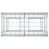 vidaXL Gabions pacelta gulta Sudraba 100 x 50 x 60 cm Cinkots tērauds
