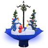 vidaXL mākslīgā Ziemassvētku egle ar pamatni, zila, 75 cm, PVC