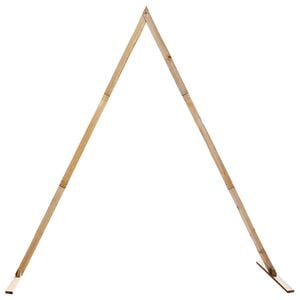 vidaXL Kāzu arka Gai&scaron;i brūns 202 x 95 x 254 cm Cieta priede