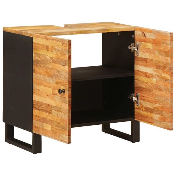 vidaXL Vannas istabas izlietnes skapītis Dabiska 62 x 33 x 58 cm